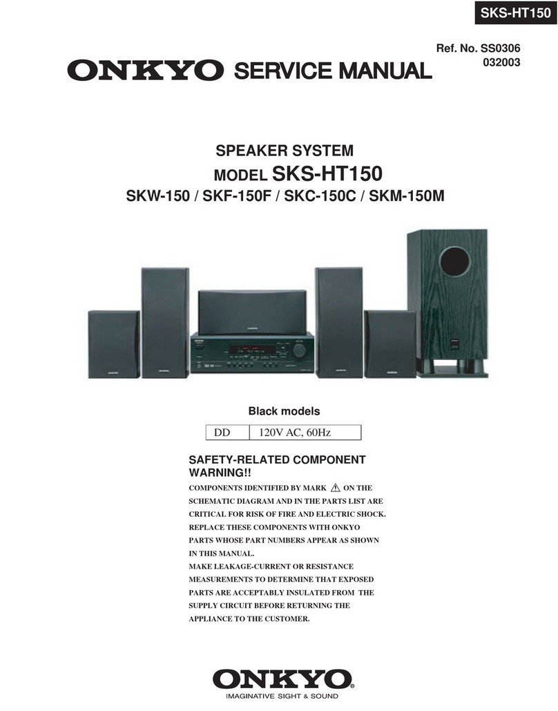 Onkyo SKS-HT150 Service manual