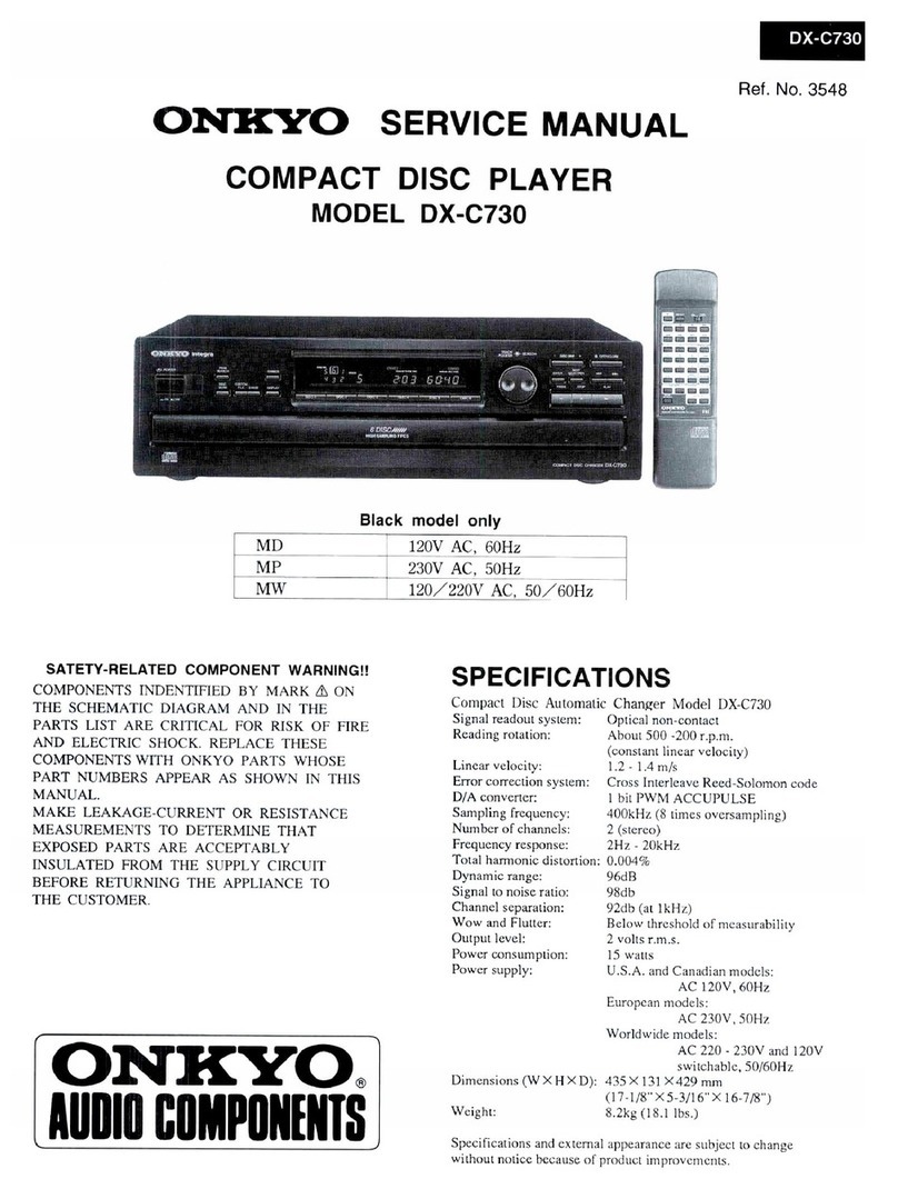 Onkyo DX-C730 User manual