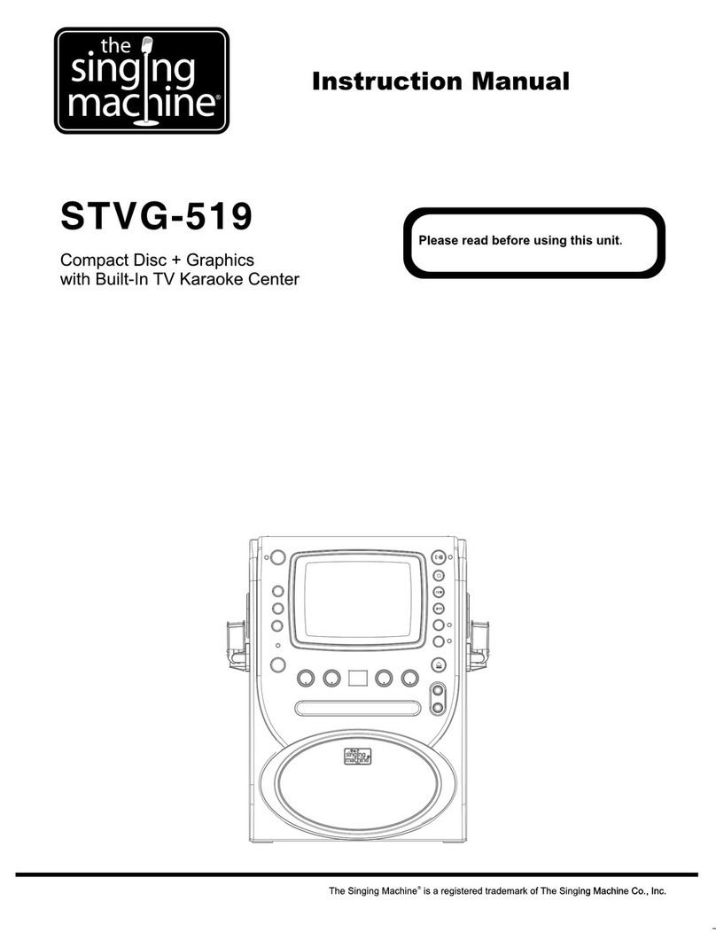 The Singing Machine STVG-519 User manual