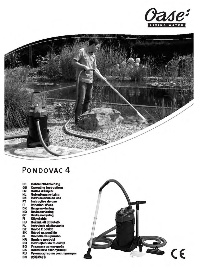 Oase Pondovac 4 operating instructions