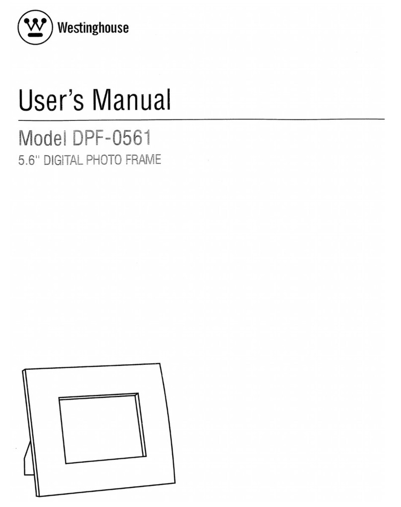 Westinghouse DPF0561 - Digital Photo Frame user manual