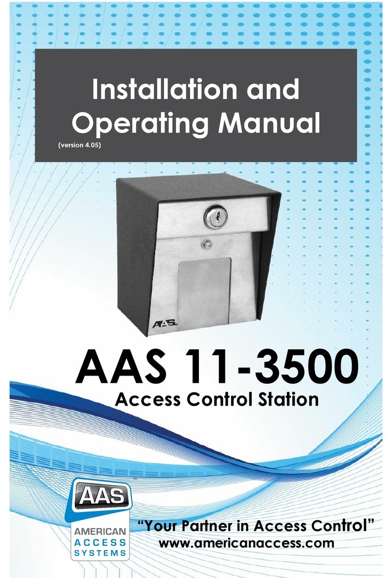 AAS 11-3500 Installation and operating manual