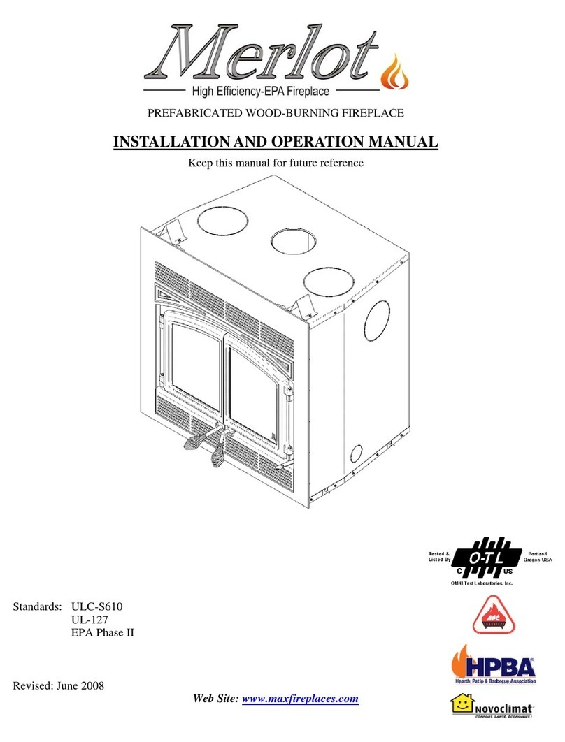 Selkirk Merlot Installation and operation manual
