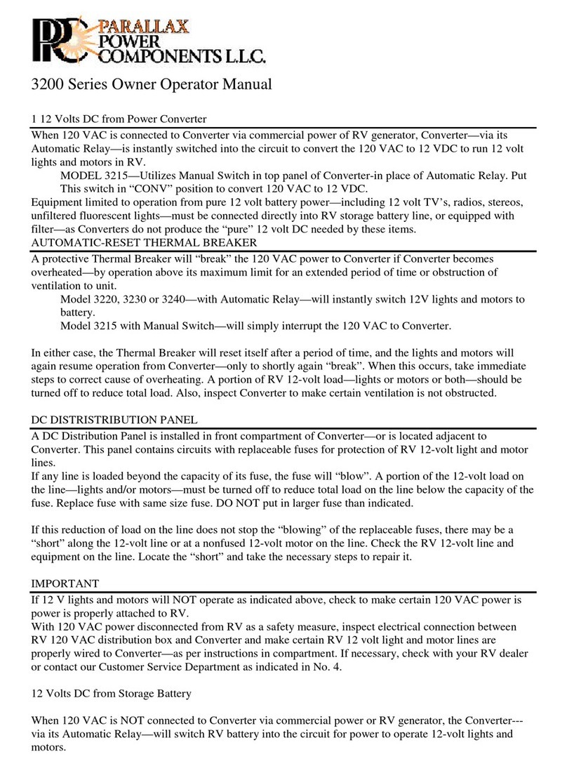 Parallax 3215 Owner's manual