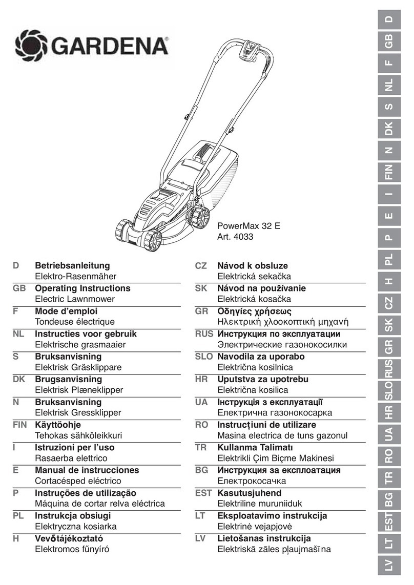 Gardena PowerMax 32 E 4033 operating instructions