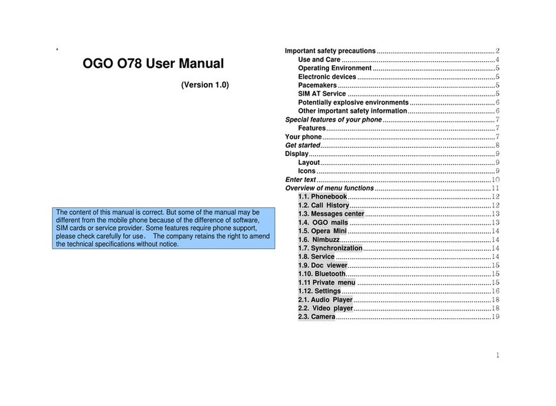 Ogo O78 User manual