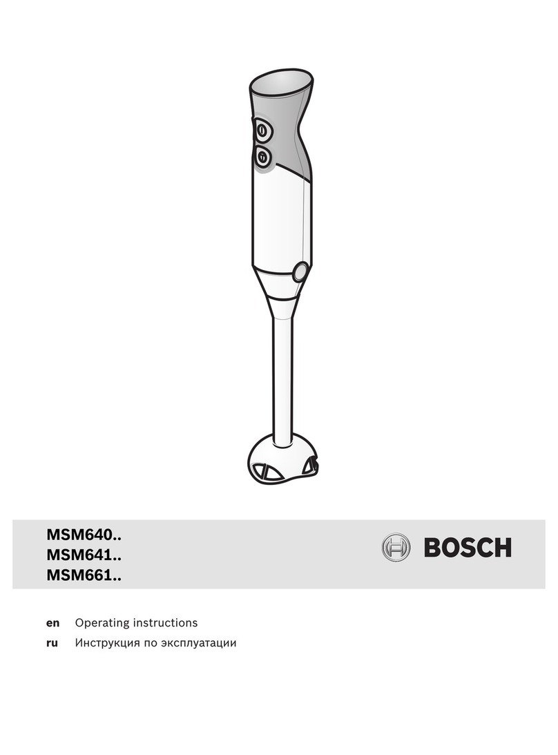 Bosch MSM640 Series User manual