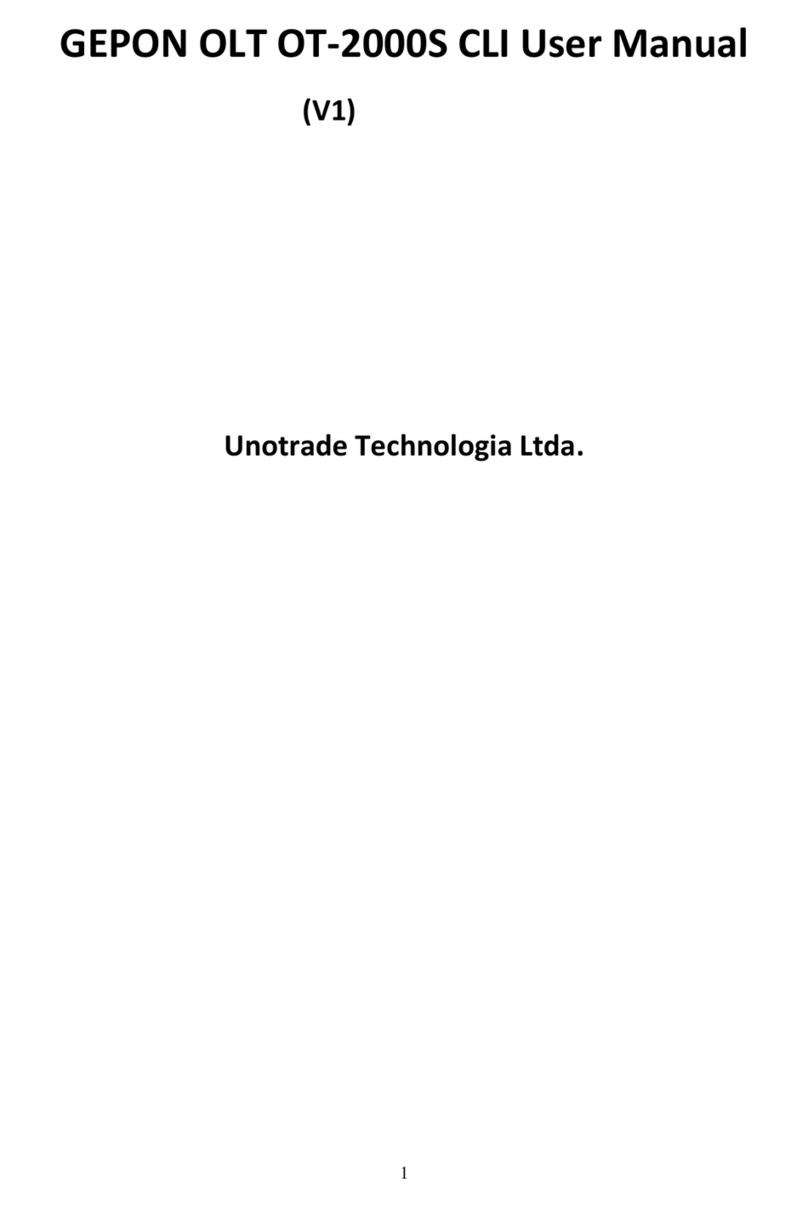 Unotrade GEPON OLT OT?2000S CLI user manual