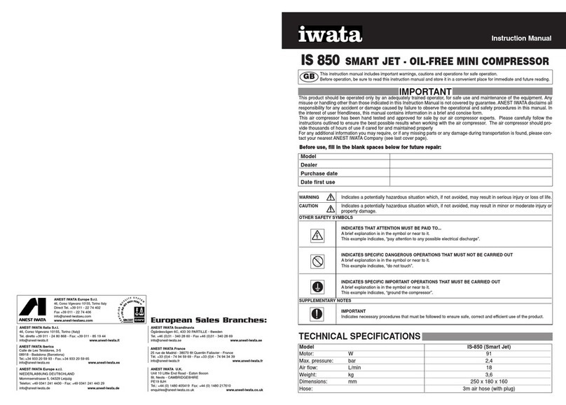 Iwata IS 850 SMART JET instruction manual