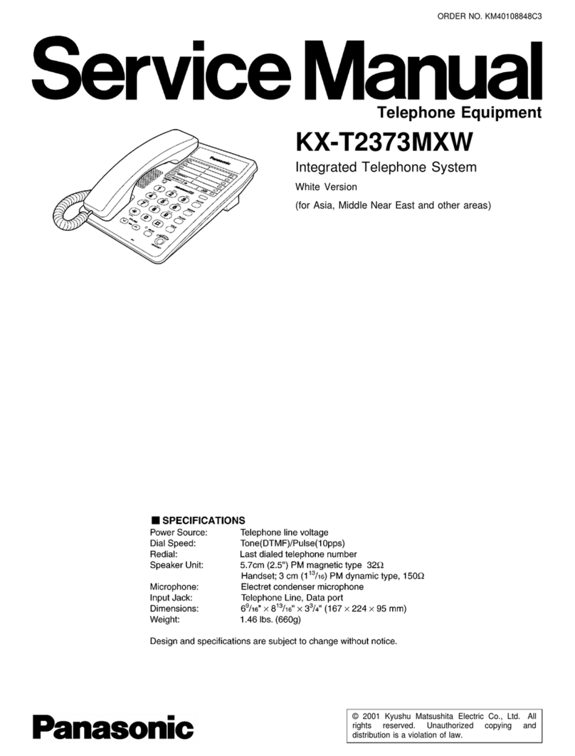 Panasonic KX-T2373MXW User manual
