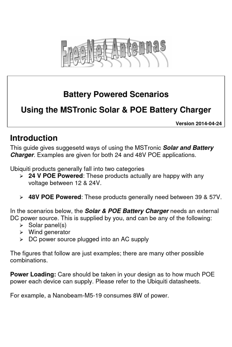 MSTRONIC Solar & POE Battery Charger User manual