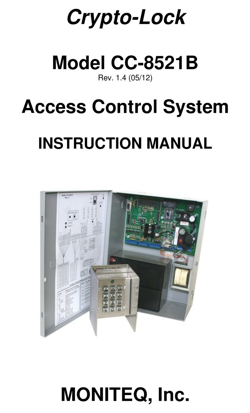 Moniteq Crypto-Lock CC-8521B instruction manual