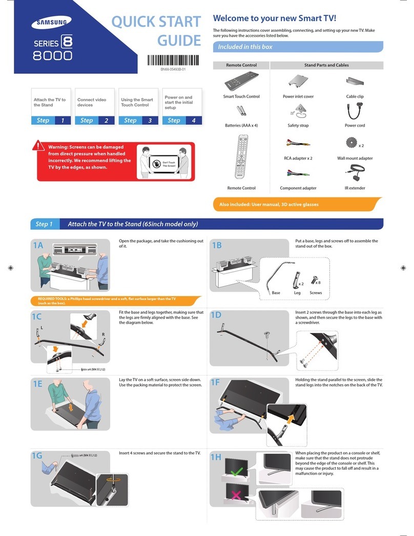 Samsung LED 8000 series quick start guide