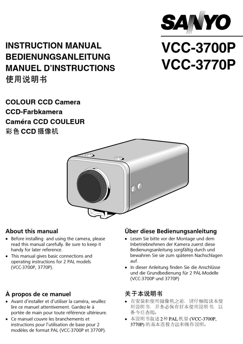 Sanyo VCC-3700P User manual