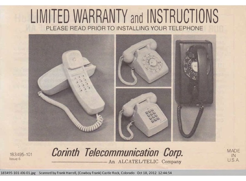Corinth Telecommunication 500 User manual