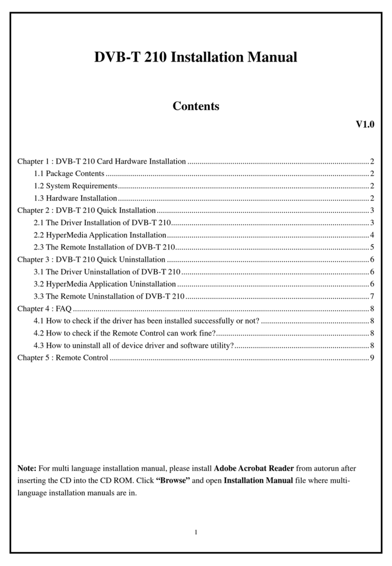 KWorld DVB-T 210 installation manual KWorld DVB-T 210 installation manual