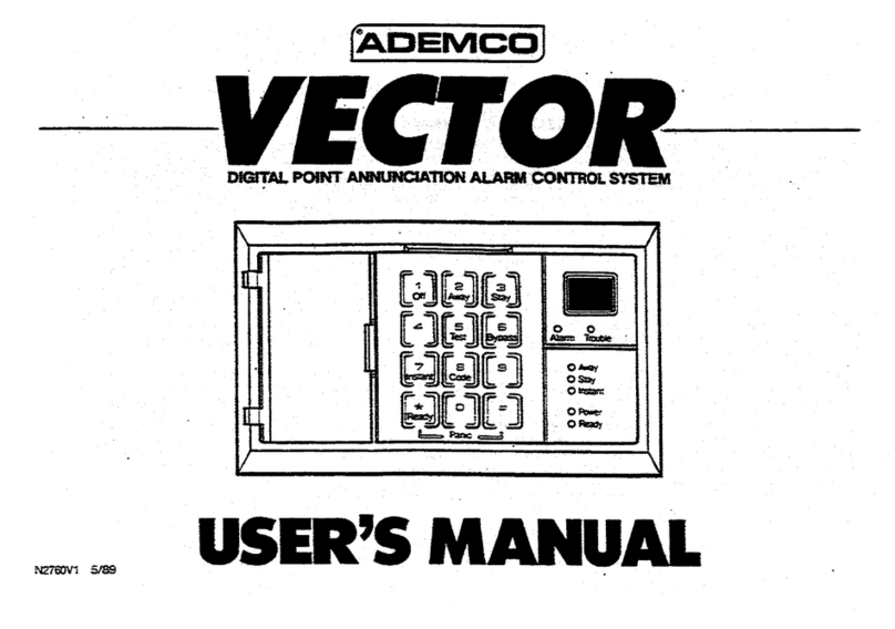 ADEMCO Vector User manual