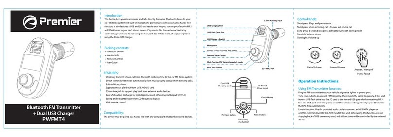 Premier PWFMT4 manual