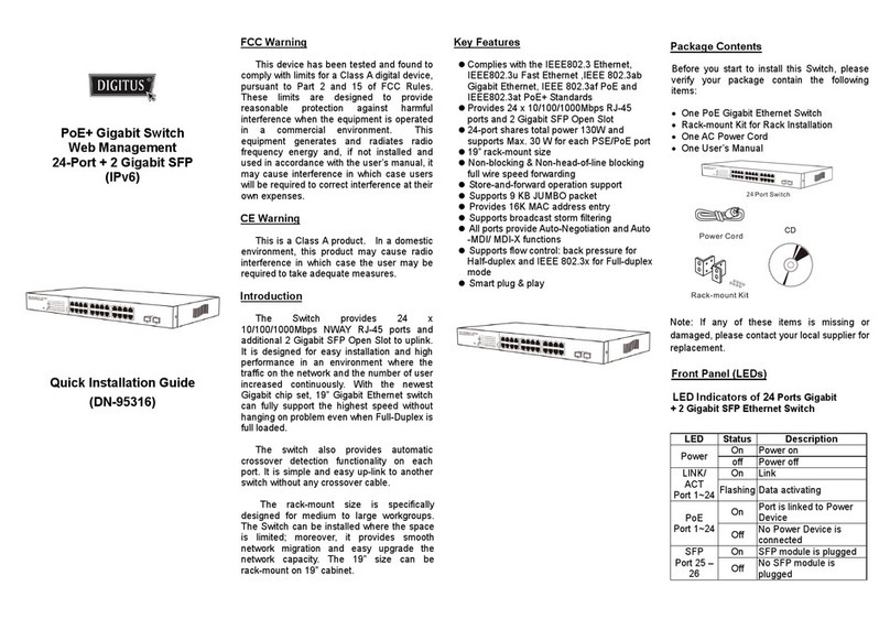 Digitus DN-95316 User manual