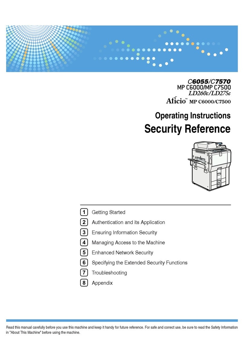 Aficio C6055 operating instructions