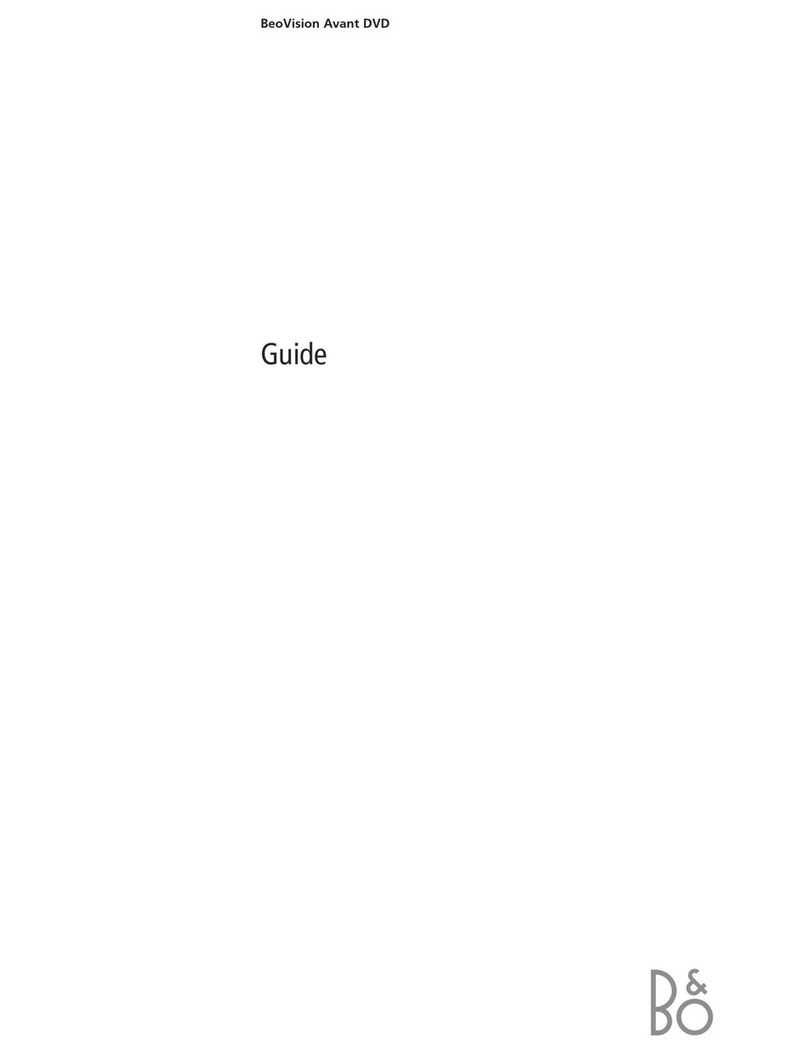 Bang & Olufsen BeoVision Avant Setup guide