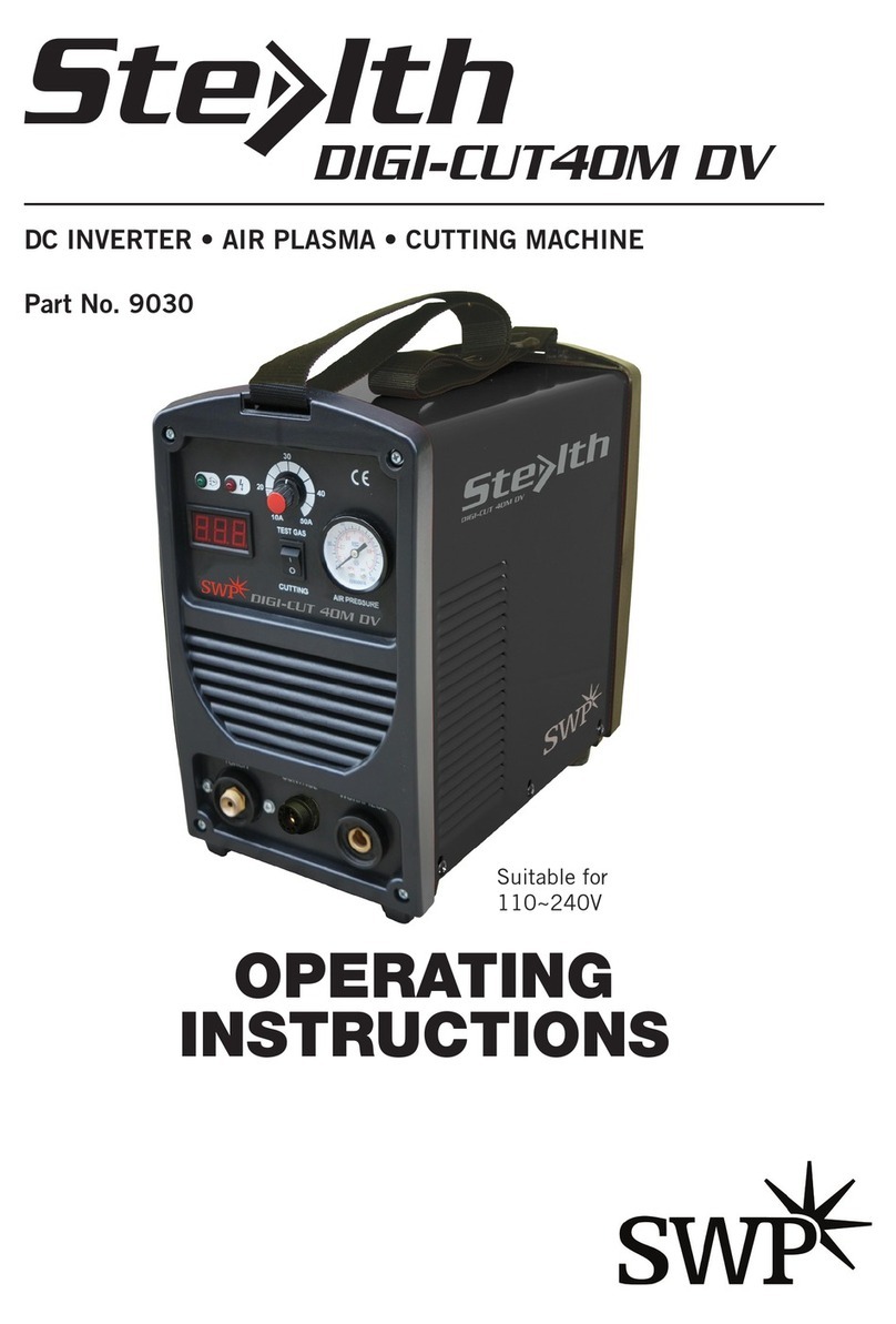 Specialised Welding Products STEALTH DIGI-CUT40M DV operating instructions