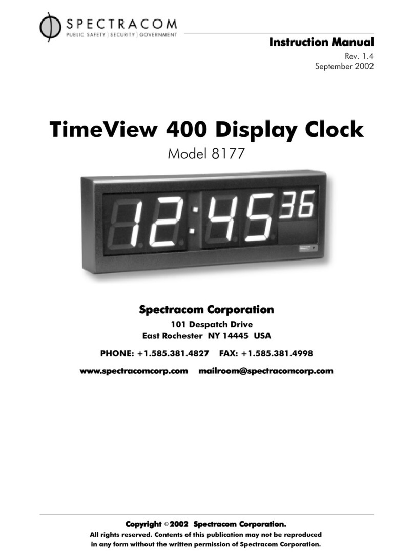 Spectracom TimeView 400 8177 instruction manual