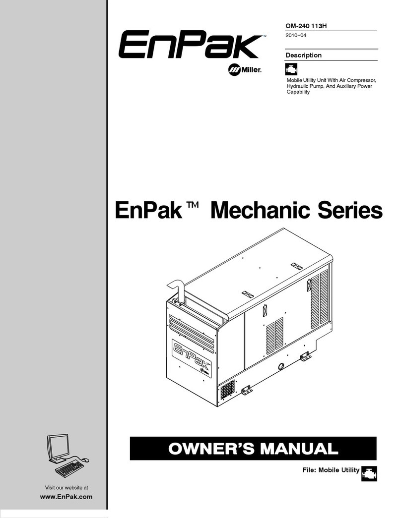 Miller EnPak Mechanic OM-240 113H User manual