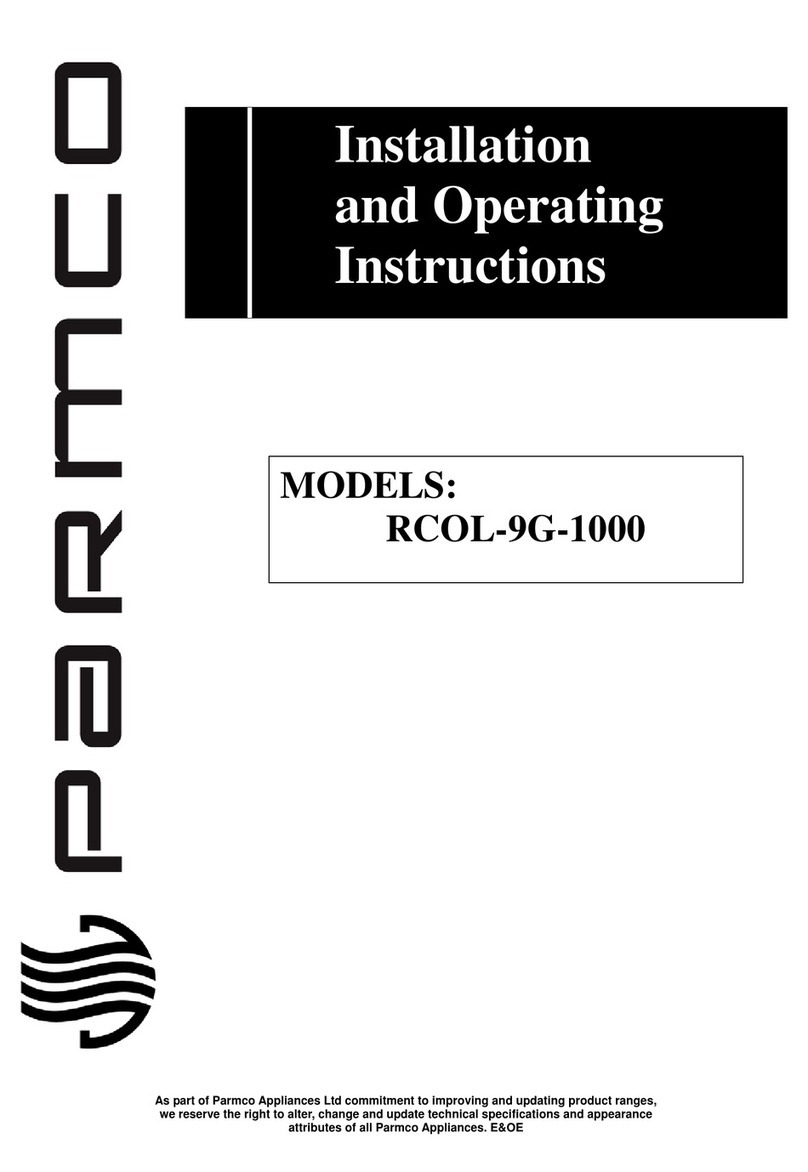 Parmco RCOL-9G-1000 User manual Parmco RCOL-9G-1000 User manual