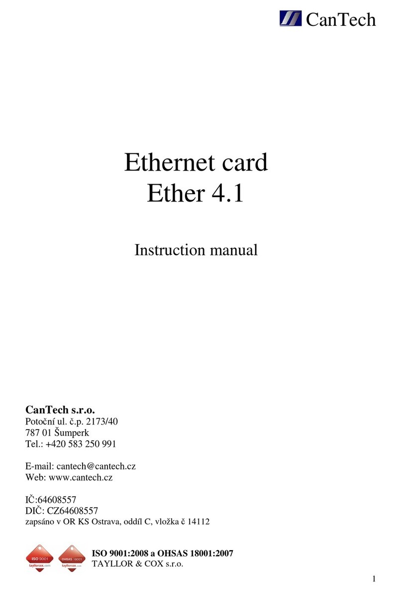 CanTech Ether 4.1 instruction manual CanTech Ether 4.1 instruction manual