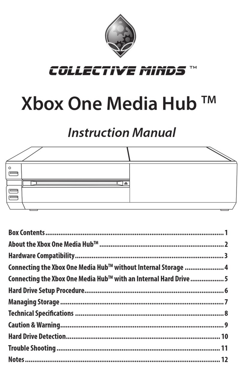 Collective Minds Xbox One Media Hub instruction manual