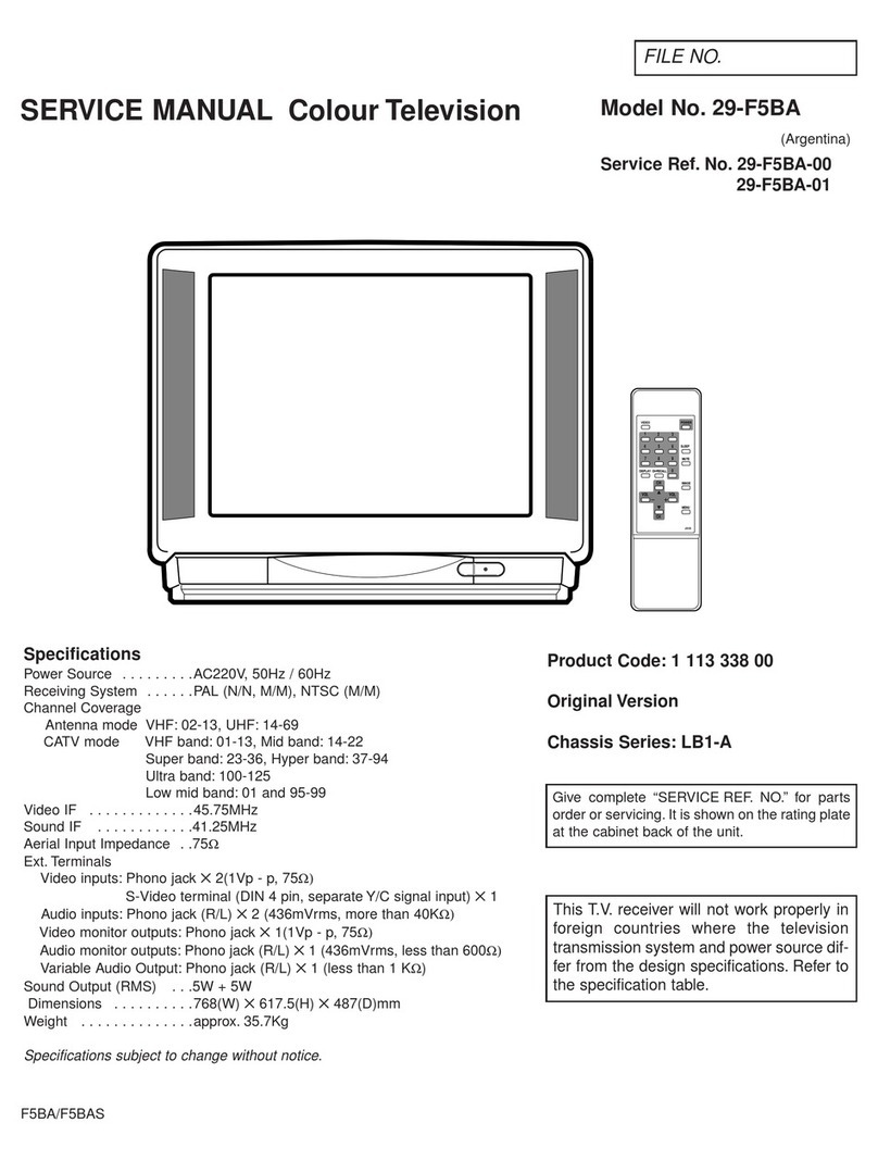 Sanyo 29-F5BA User manual