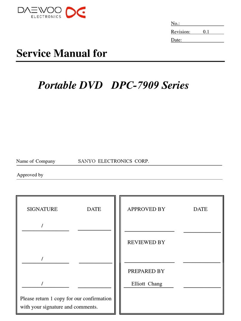 Daewoo DPC-7909 Series Service manual