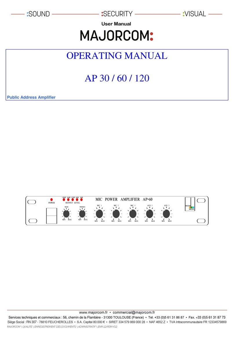 Majorcom: AP 30 operating manual