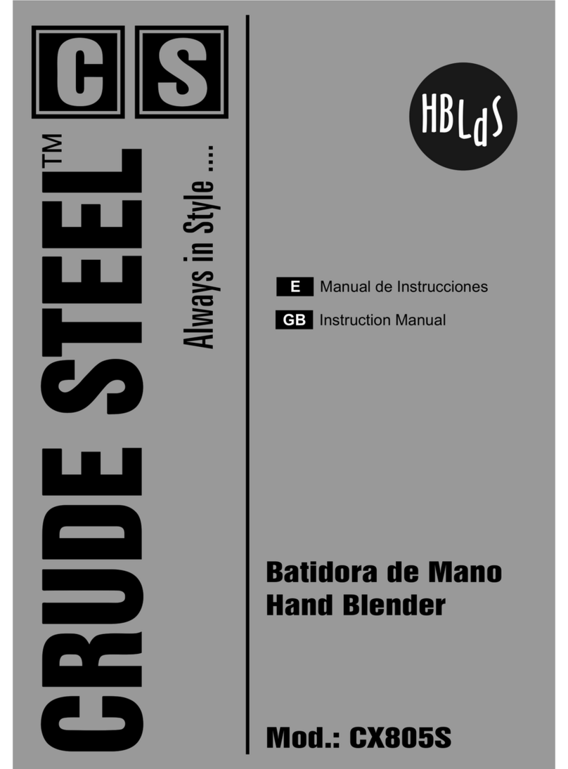 Crude Steel CX805S instruction manual