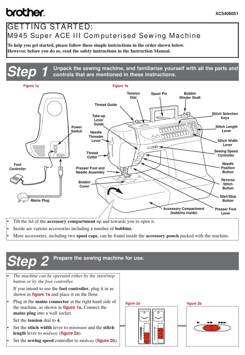 Brother M945 Super ACE III User manual