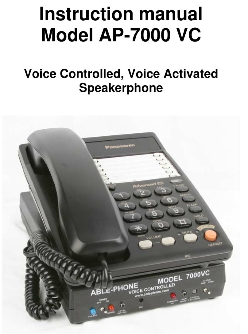 Able-phone AP-7000 VC instruction manual