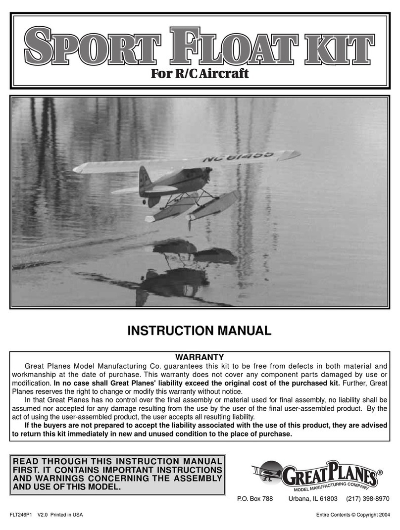 GREAT PLANES Sport Floats Instuction manual