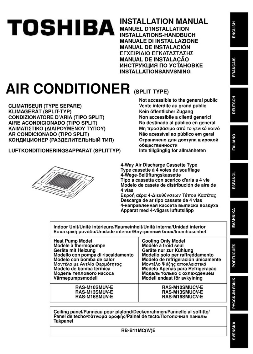 Toshiba RAS-M10SMUV-E installation manual