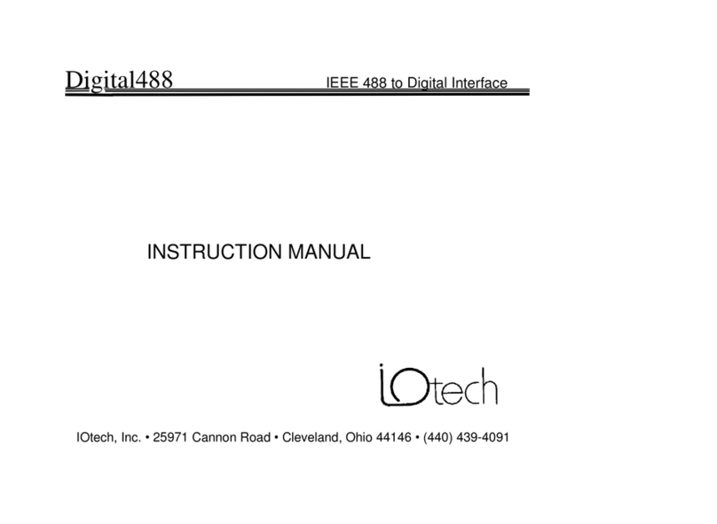 IOtech Digital488 instruction manual