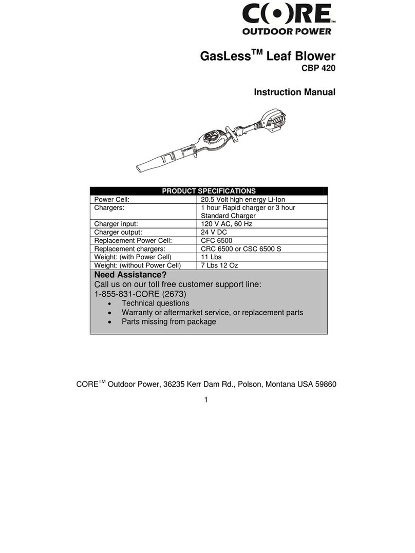 Core GasLess CBP 420 instruction manual