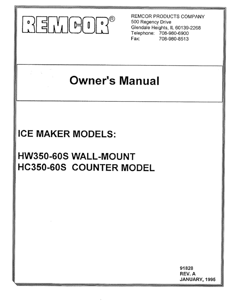 Remcor HW350-60S User manual