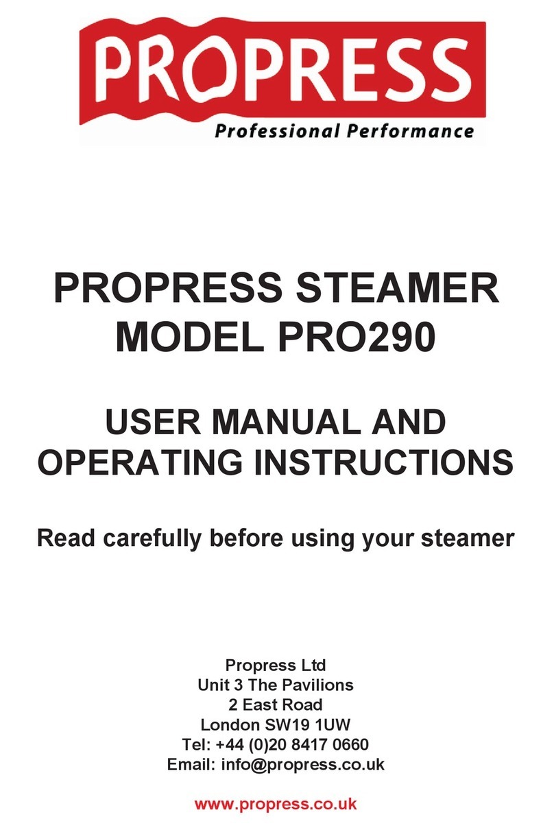 Propress PRO290 User manual – operating guide