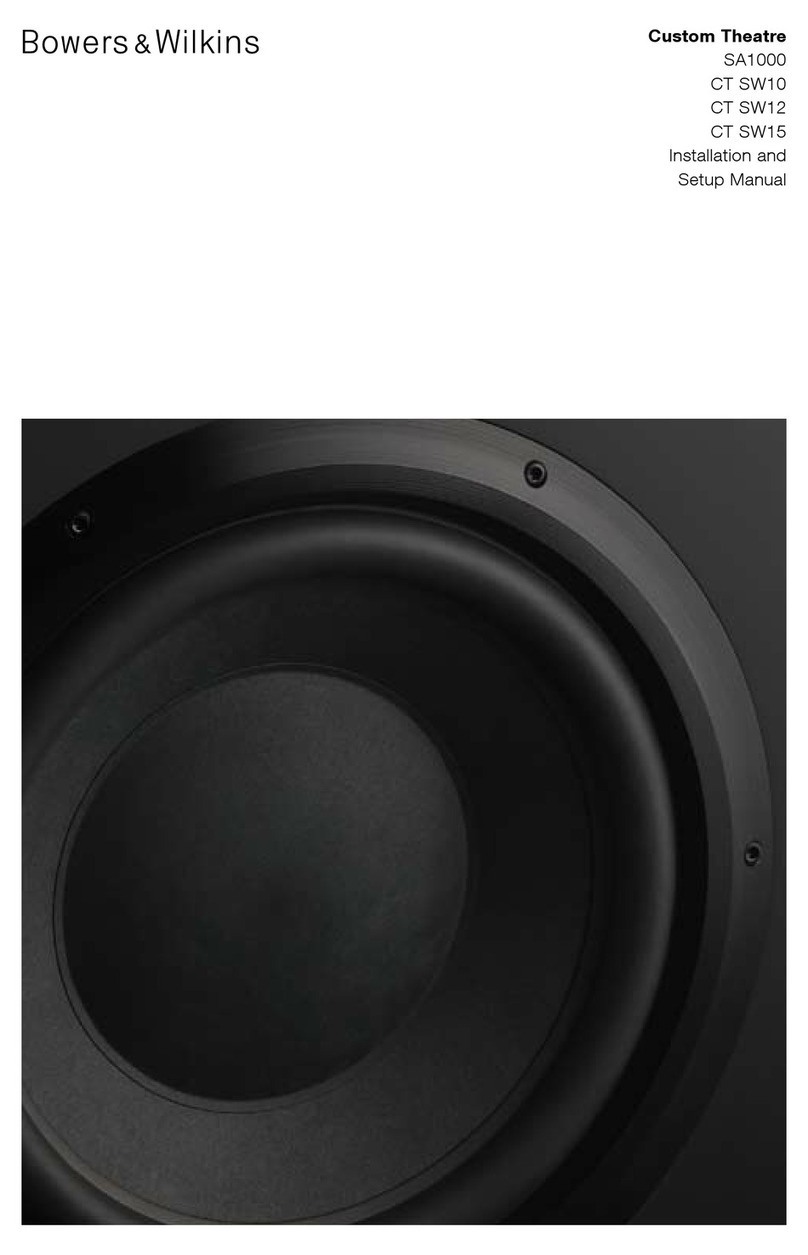 Bowers & Wilkins SA1000 User guide