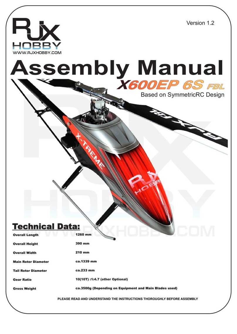 RJX Hobby X600EP 6S FB Assembly manual
