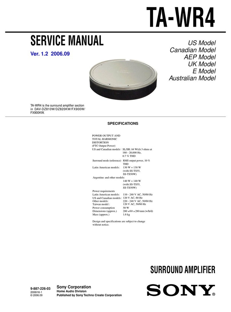 Sony TA-WR4 Service manual