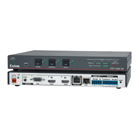 Extron electronics XTP T USW 103 user guide