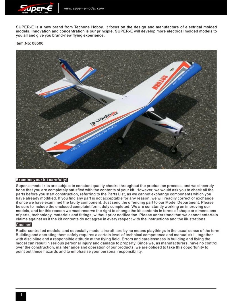 Super-E Saturn Assembly manual and use and care