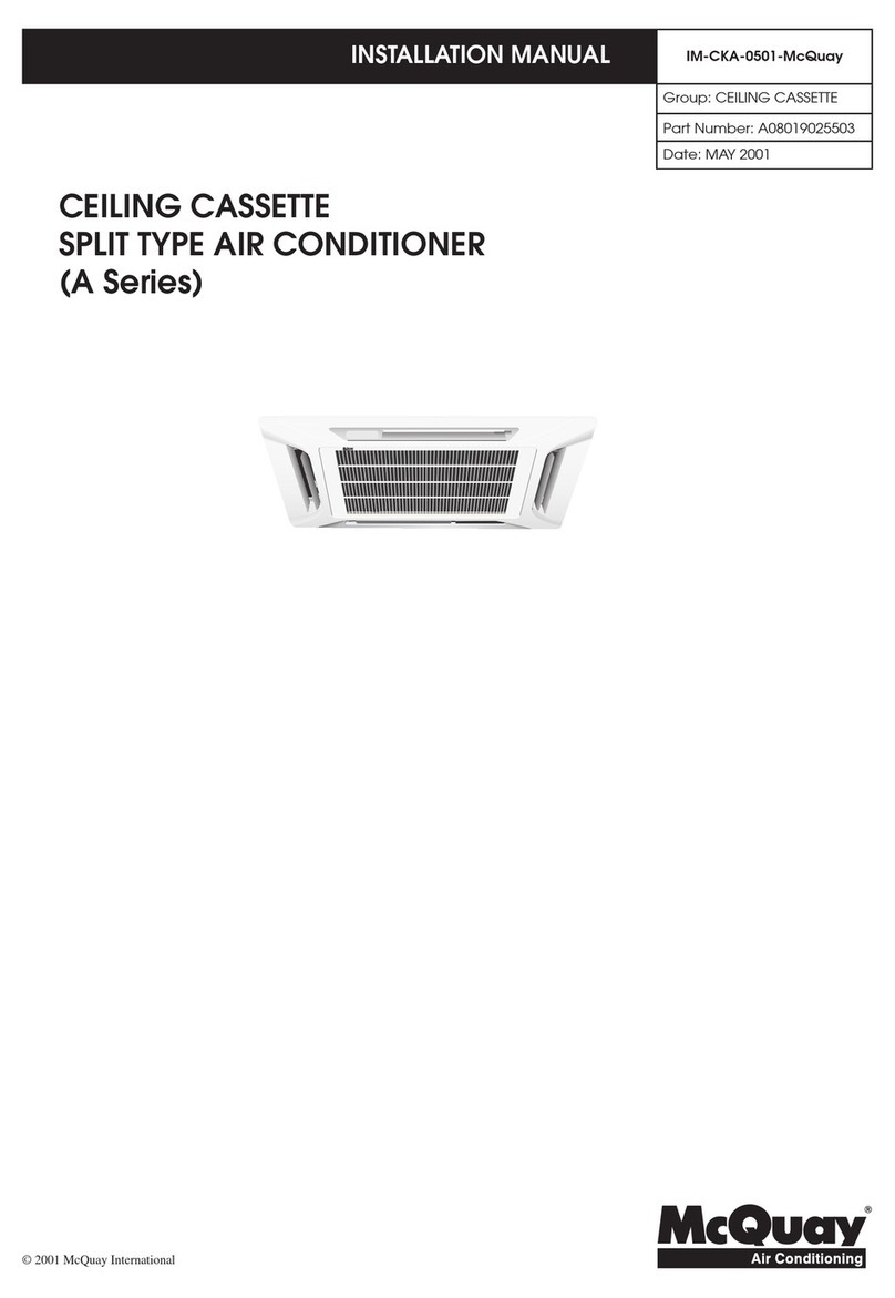McQuay IM-CKA-0501 A Series User manual