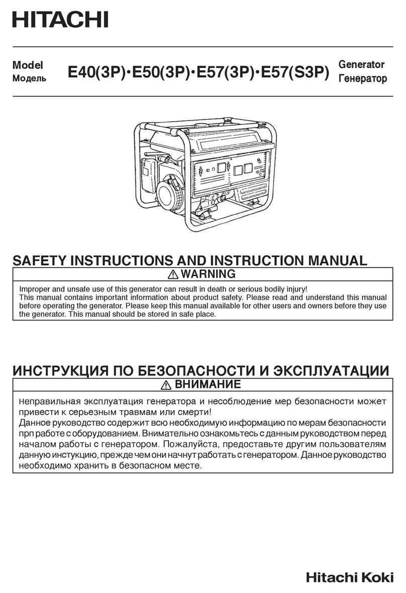 Hitachi E40 Safety instructions and instruction manual Hitachi E40 Safety instructions and instruction manual